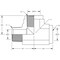 World Wide Fittings Male Pipe to Female Pipe to Female Pipe Run Tee F3759X08X08X08 - alternate 2